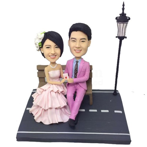 personalized lover couple bobbleheads