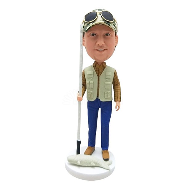 personalized fishing bobblehead
