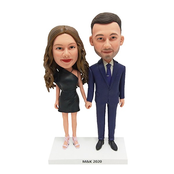 Elegant Couple Personalized Bobblehead